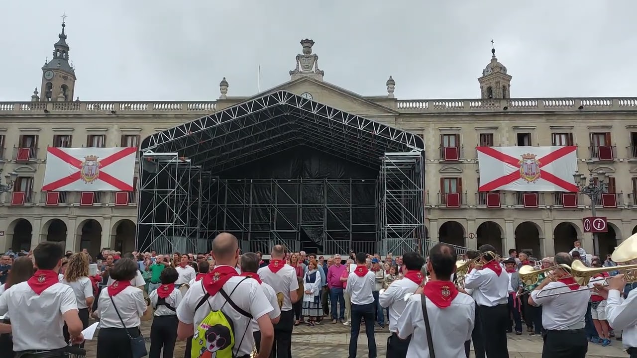 Dianas en Vitoria de la Virgen Blanca.5-8-2022