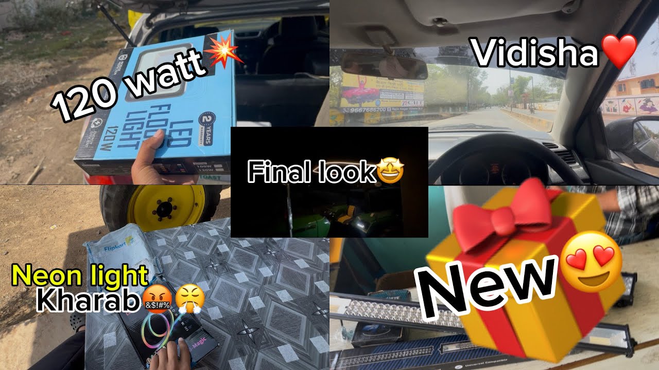 Vidisha vlog😍 || neon light kharab😤🤬 || modification ka naya samaan🤩|| #aryanvlogs_51 #modification 