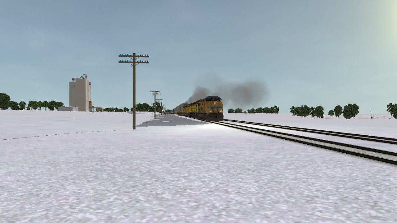 ORTS: UP C45ACCTE #7392 WB ZG2BR-01 At Clinton, IA