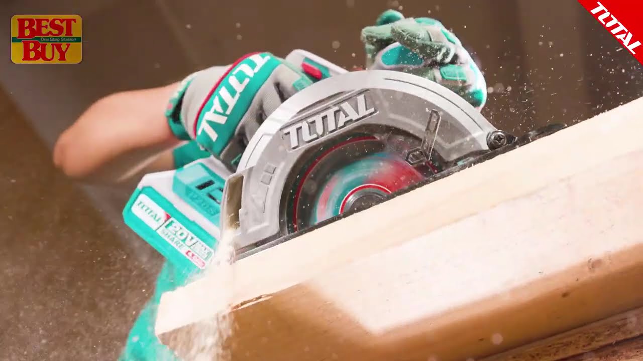 TOTAL Tools P20s 20V series BL motor Cordless circular saw ∅ 6½” -  TSLI1652  / TSLI16521