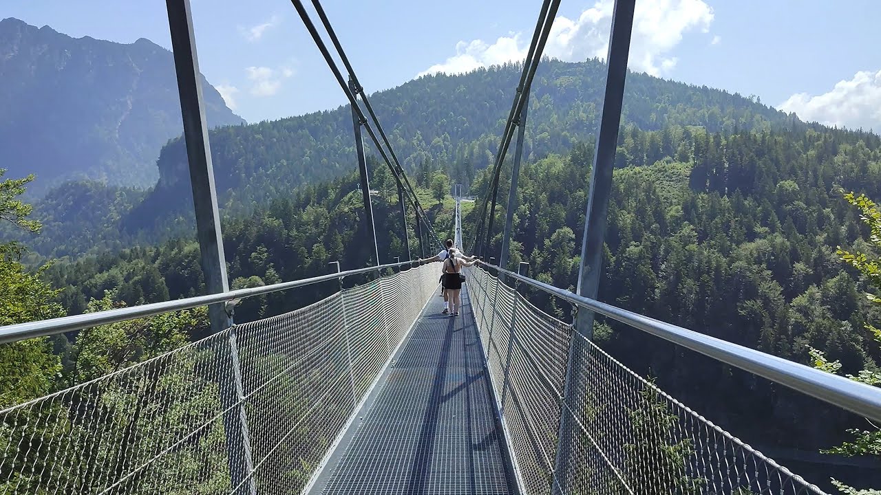Suspension Bridge Walking Tour Summer 2021 ⭐ Highline179 • 4K ASMR