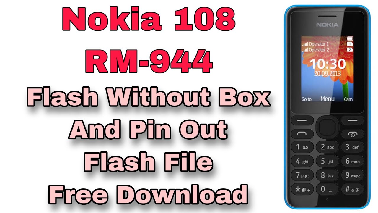 Nokia 108 RM-944 Flash/Software Update Without Any Flash Box/Dongle || Nokia 108 USB Pinout || SUJOY