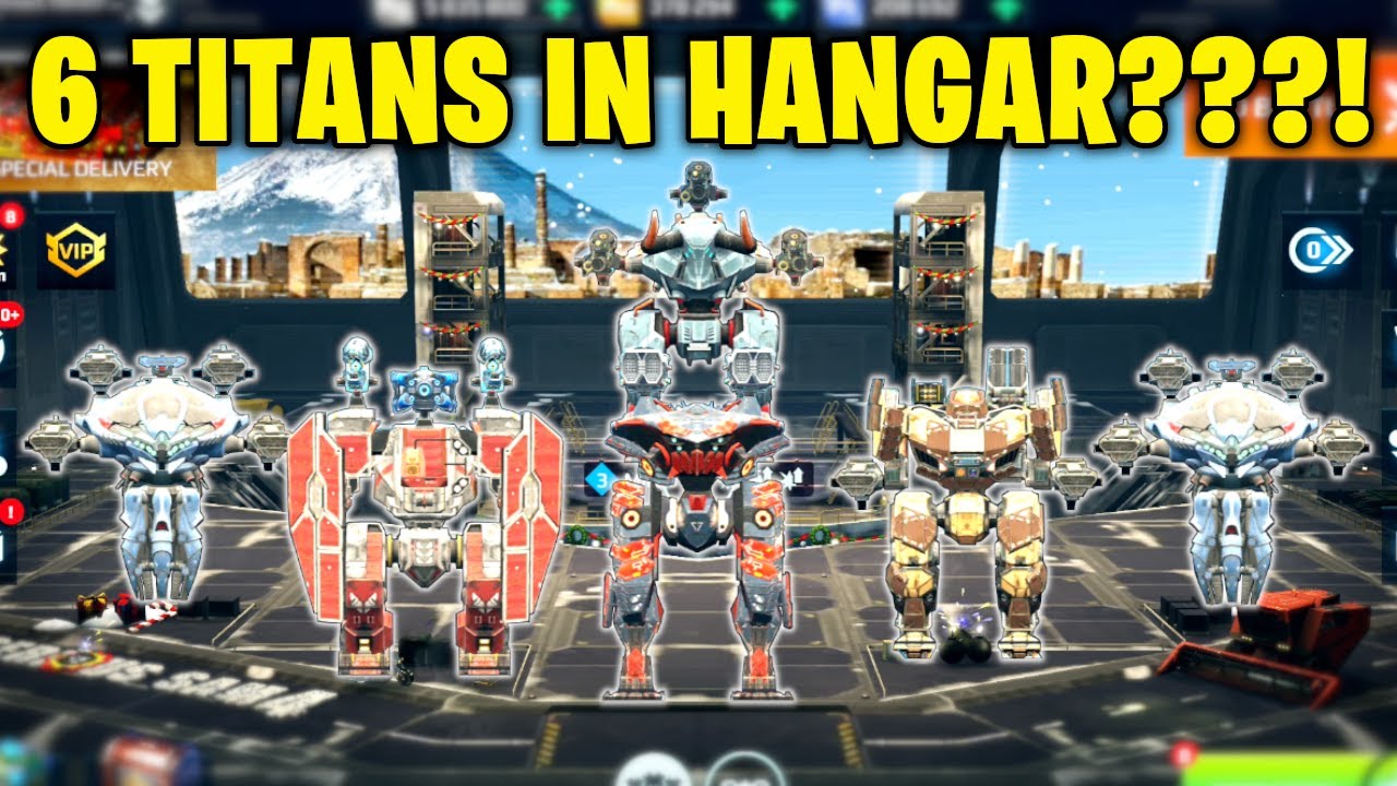 6 TITANS In One Hangar??? - Using The Tankiest Bots In The Game | War Robots MK2 Gameplay WR