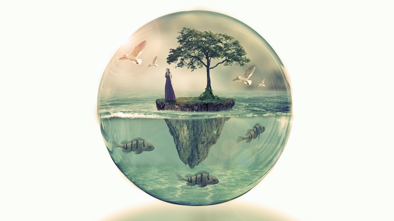 glass ball complete photo manipulation | photoshop tutorial cs6\cc