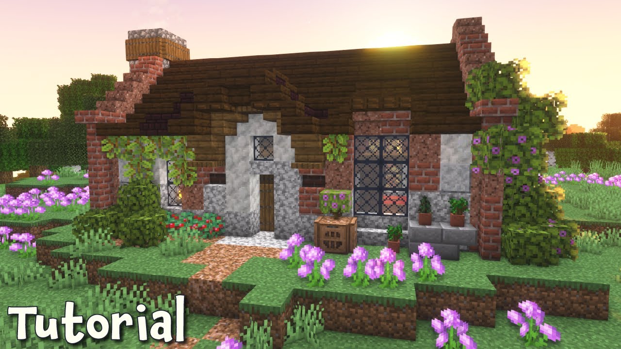 Stone & Brick Cottage | Minecraft Tutorial