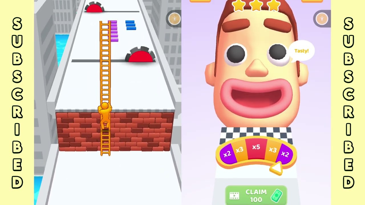 Ladder Master Vs Sandwich Runner - Satisfying Gameplay Walkthrough - All Level Max Tiktok
