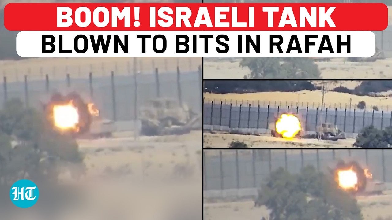 Hamas Blows Up Israeli Tank With ATGM Strike, Rajoum 114MM Fired At IDF's Rescue Team | Watch