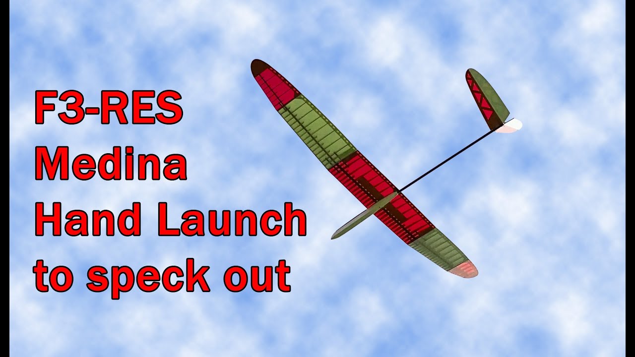 F3L RES Medina glider - Hand launch to speck out.
