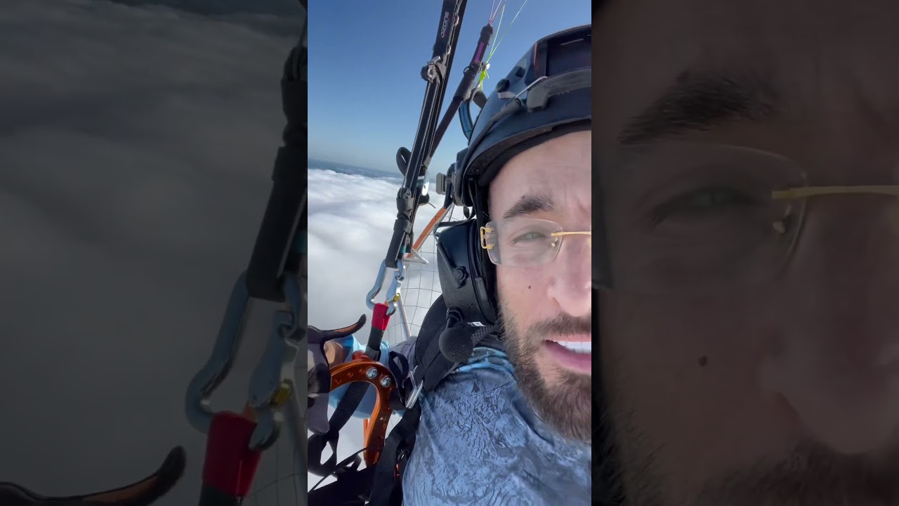 Above ⬆️ the clouds ☁️ #extreme #gopro #sports #shorts #ppg #fly
