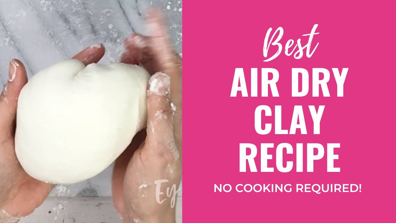 How to Make Air Dry Clay: No Cooking Required!  (For flat projects only, NOT FOR SCULPTING)