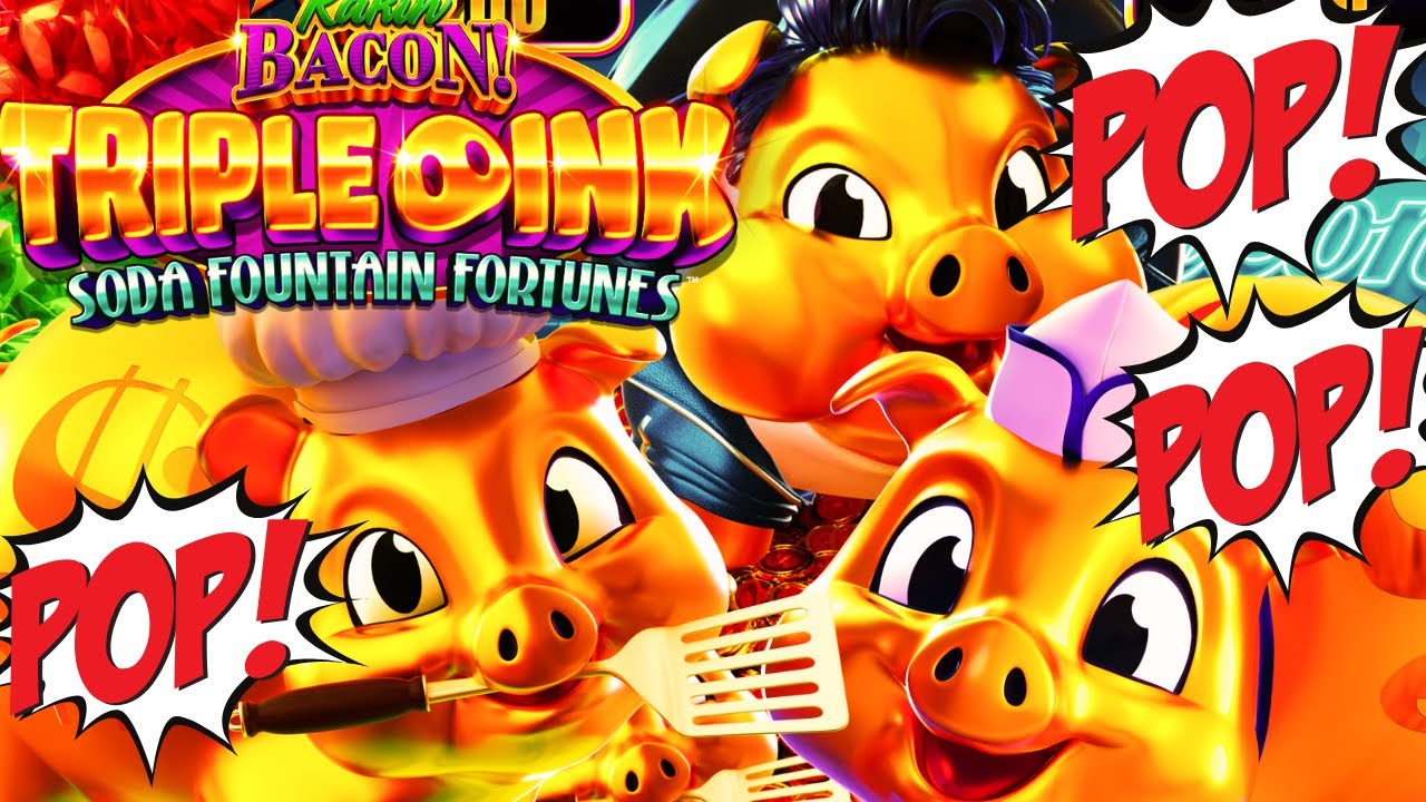 Chasing another GRAND! TRIPLE POP! 😍 RAKIN BACON TRIPLE OINK Slot Machine (AGS)