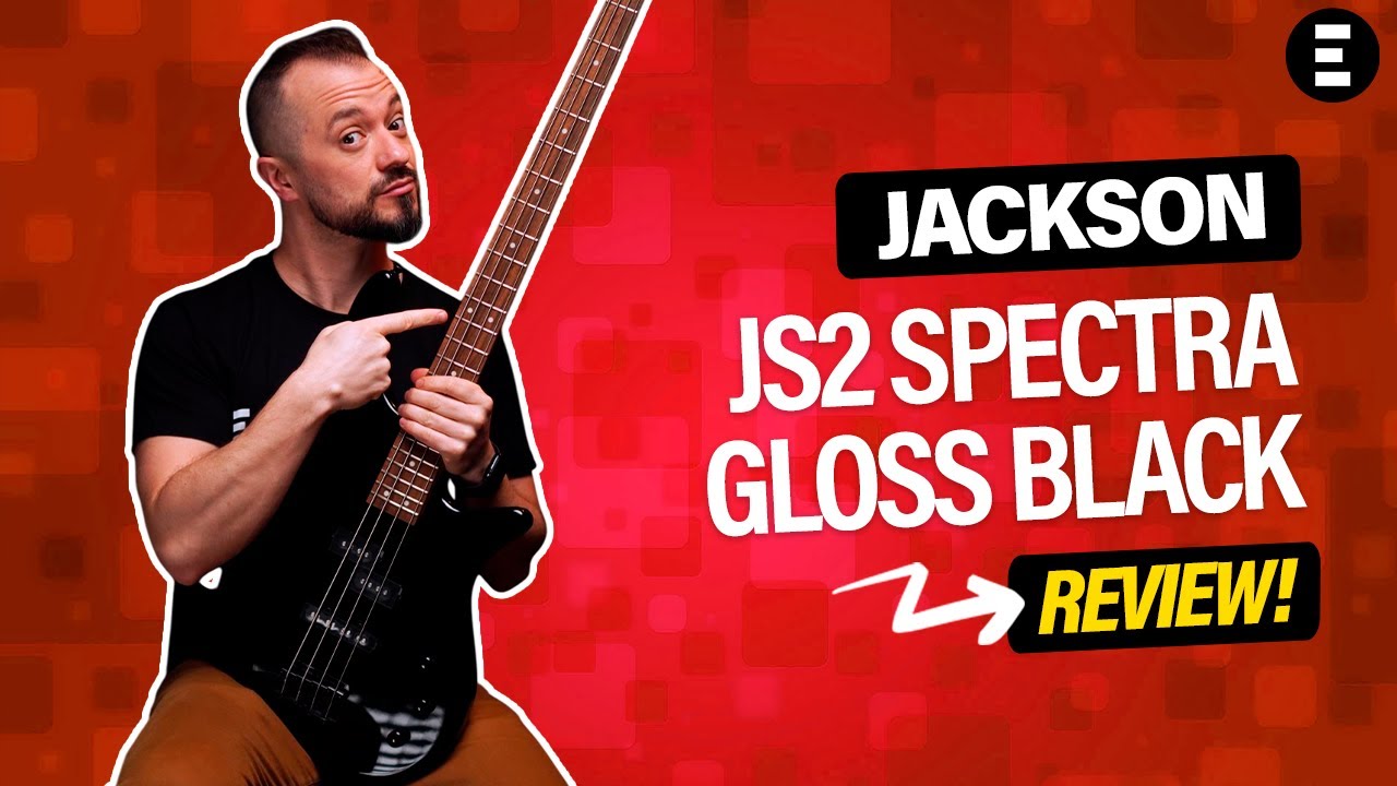 Baixo de 4 cordas Jackson JS2 Spectra Gloss Black | EGITANA.pt