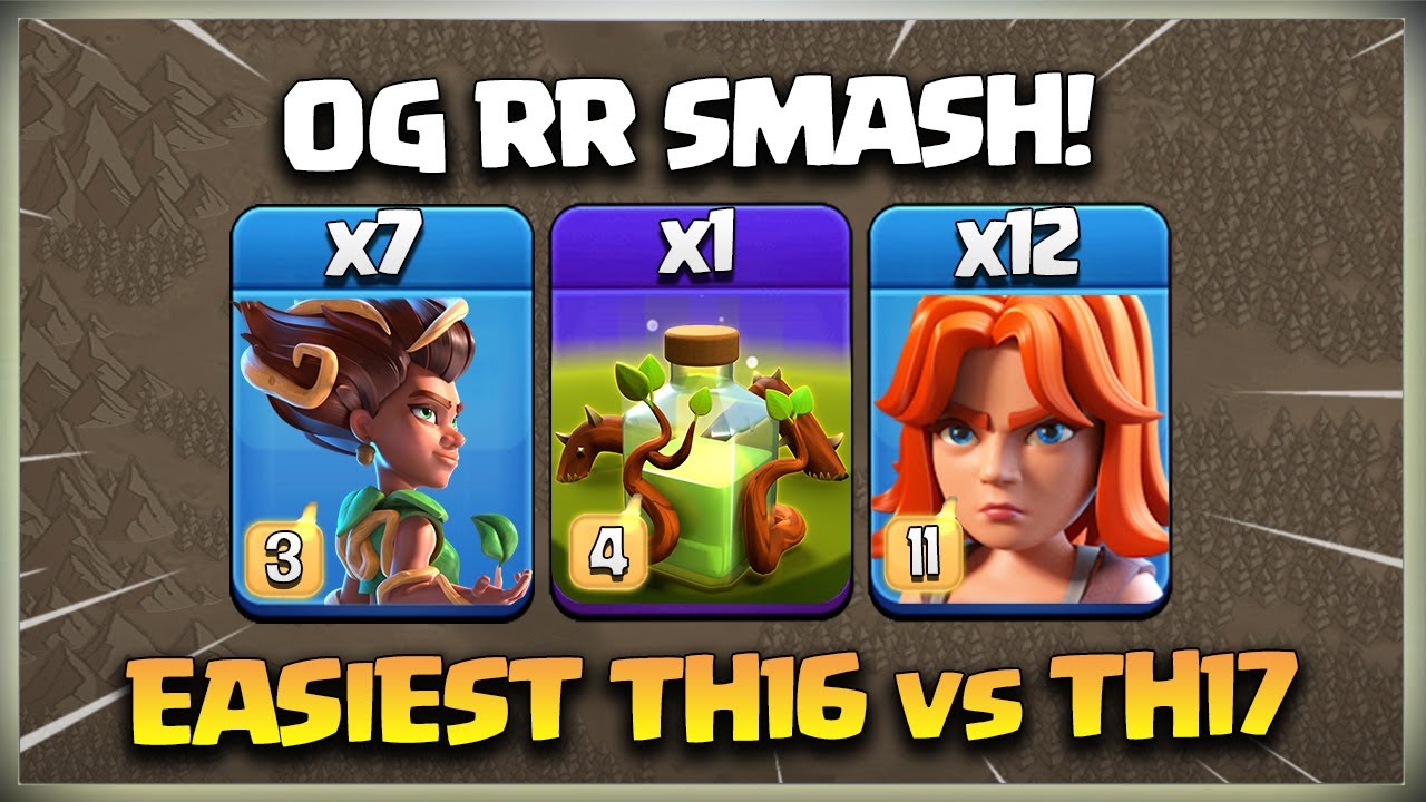 Root Riders + Valkyries = 3 Star Attack! TH16 Attack Strategy | Th16 vs Th17 Attack Strategy coc ✨