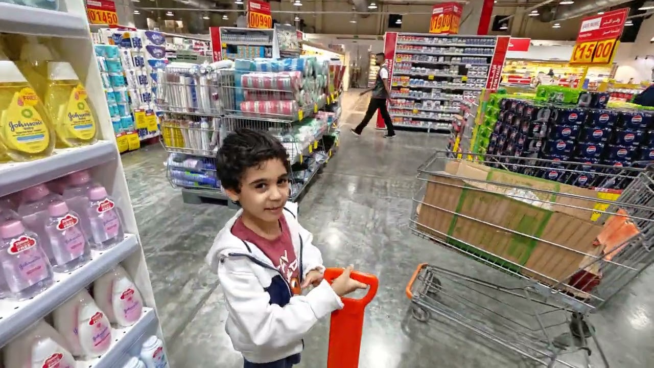 A.Rahman in the supermarket