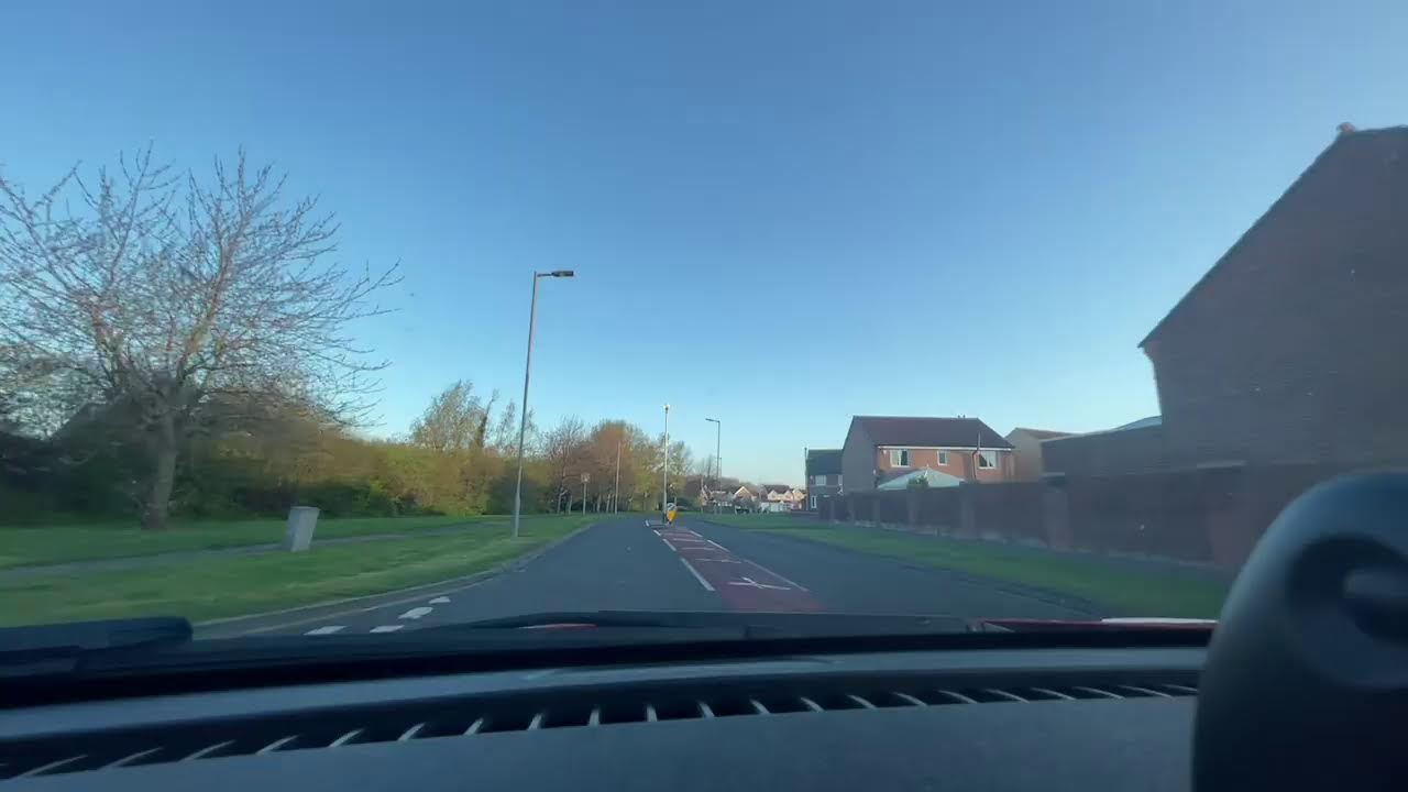 Beautiful Morning Drive after 12 hours night shift Newton Aycliffe to Billingham April 13, 2025