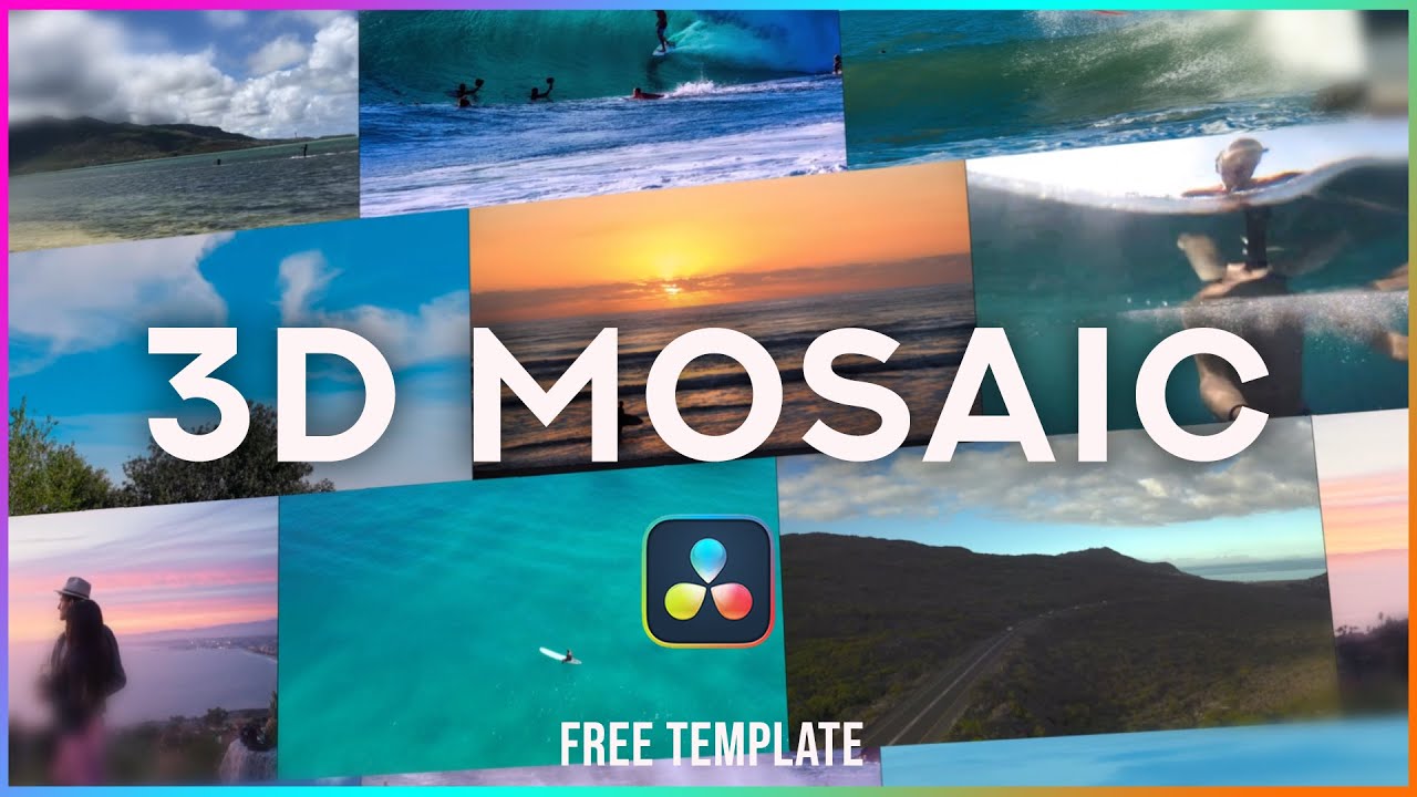 3D Mosaic Effect DaVinci Resolve 17