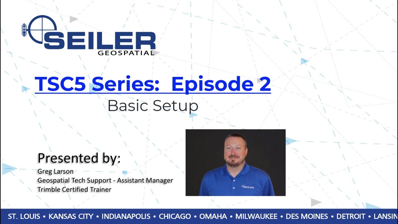Trimble TSC5 Video Series; Episode 2 - Hardware and Software Setup
