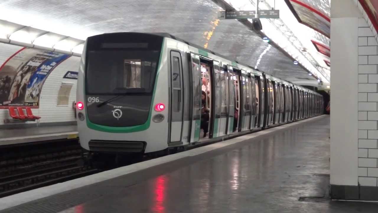 Paris Metro - MF 01 sur la ligne 9 - Premier jour