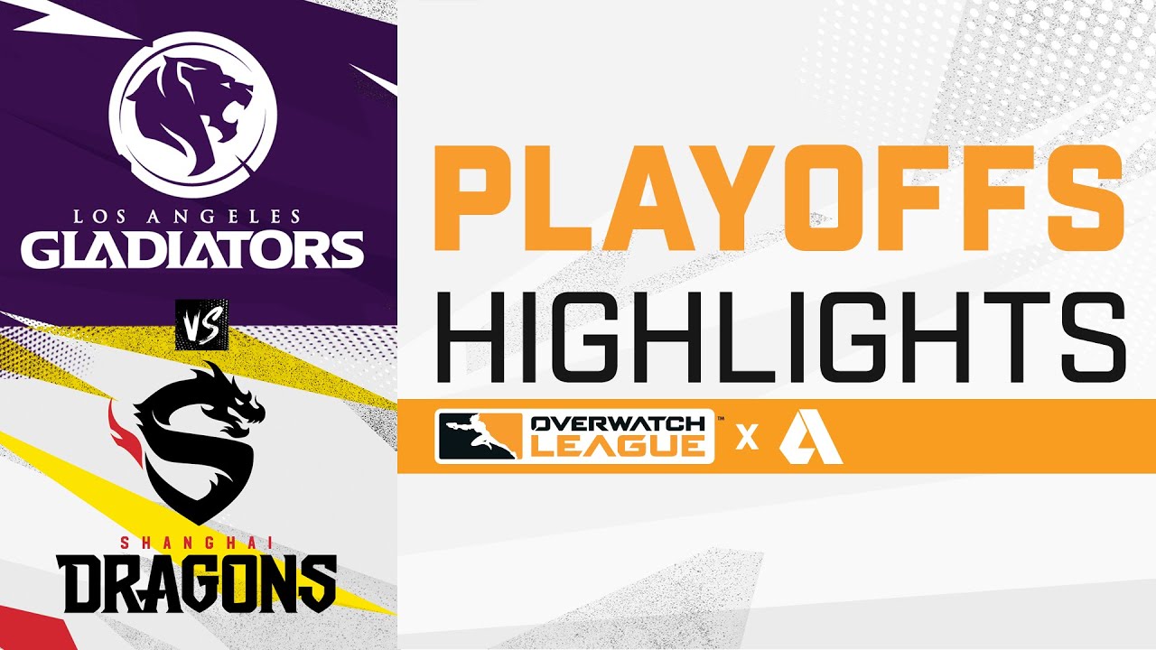 Los Angeles Gladiators VS Shanghai Dragons - Overwatch League 2021 Highlights | Playoffs Day 2