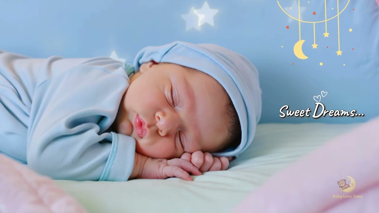 🌙 Music Box Baby Lullaby 💤 12 HOURS Baby Sleep Music ⭐ Calming Nursery Sleep Music