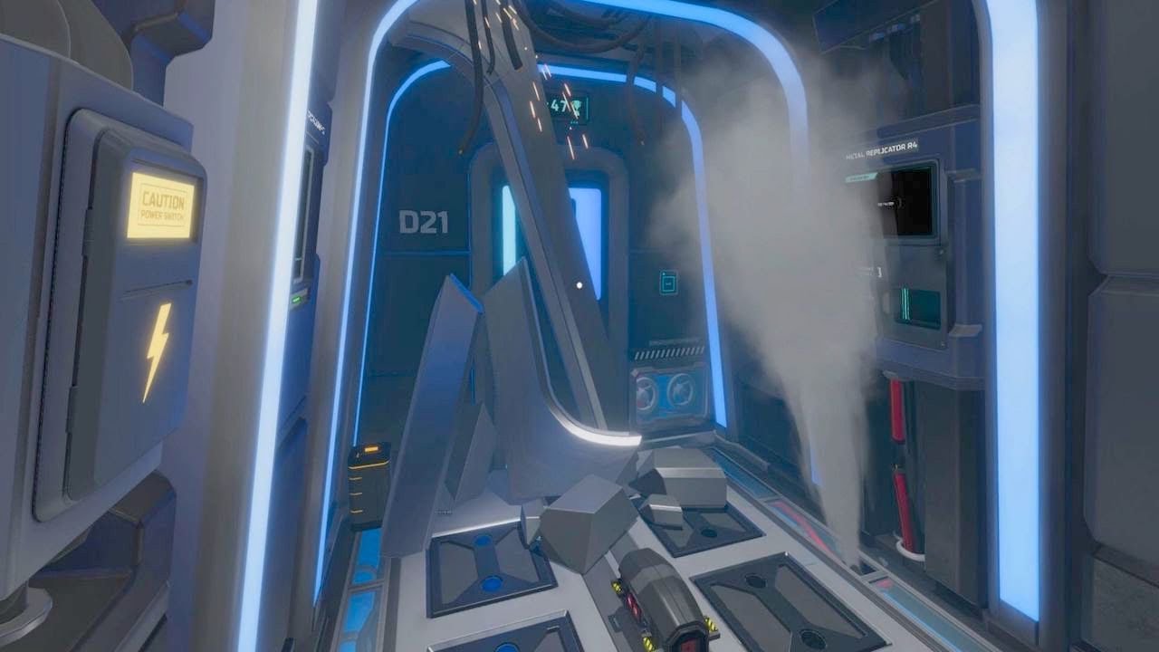 Escape Simulator: Episode 8: Adrift in Space, Room 2 (Hallway Accident)