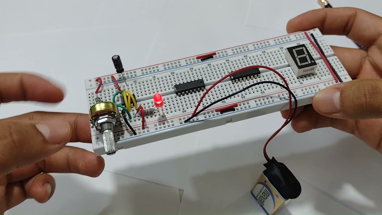 CONTADOR DIGITAL DE 0 A 9 - CIRCUITO FÍSICO