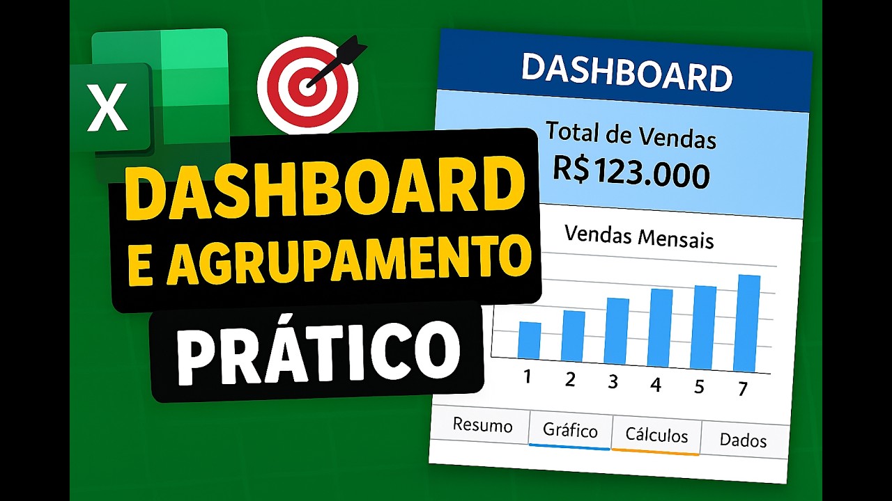 Excel Básico: Dashboard Multiplanilhas e Agrupamento de Planilhas
