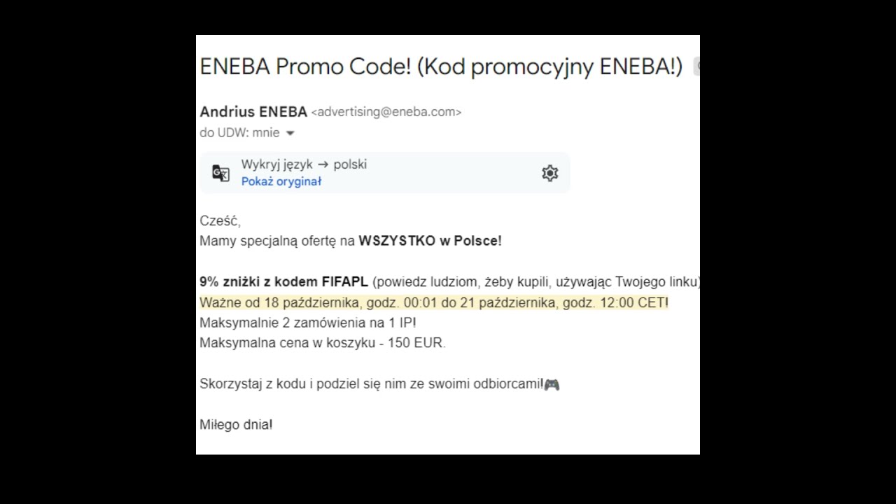 Eneba kod rabatowy dla polskich graczy #shorts