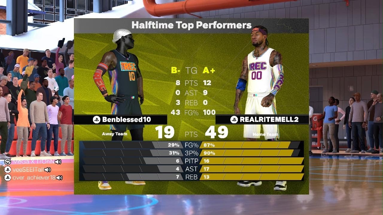 NBA 2K26 squad rec with 2 randoms as the PG