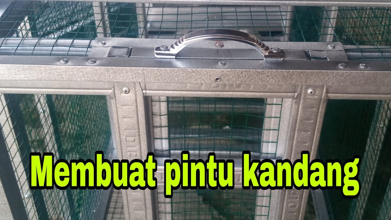 Cara membuat pintu dorong kandang umbaran