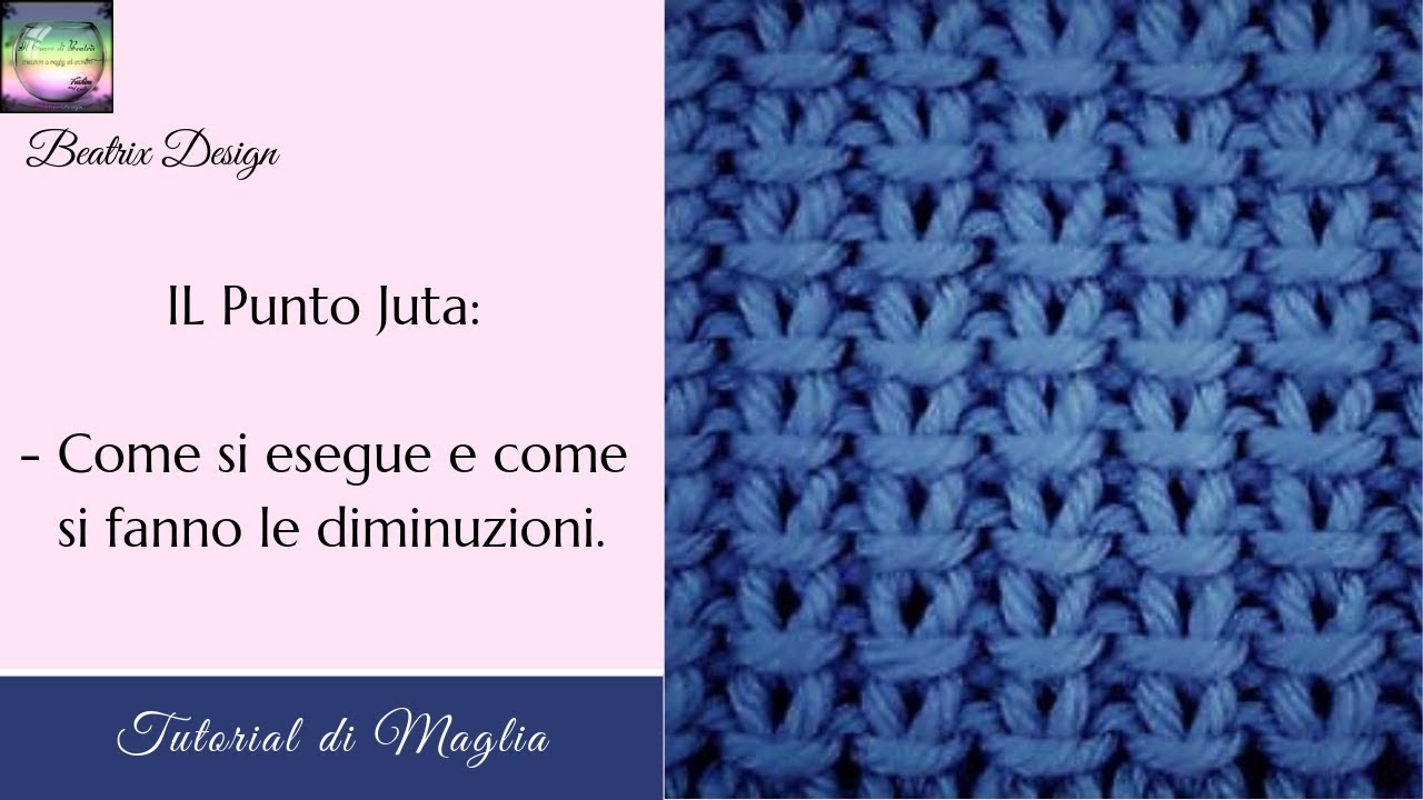 Punto Juta tutorial di maglia