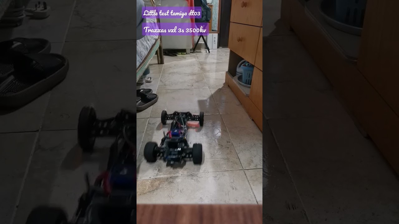 little test to. my dt03 traxxas vxl3s 3500kv motor futaba s3050