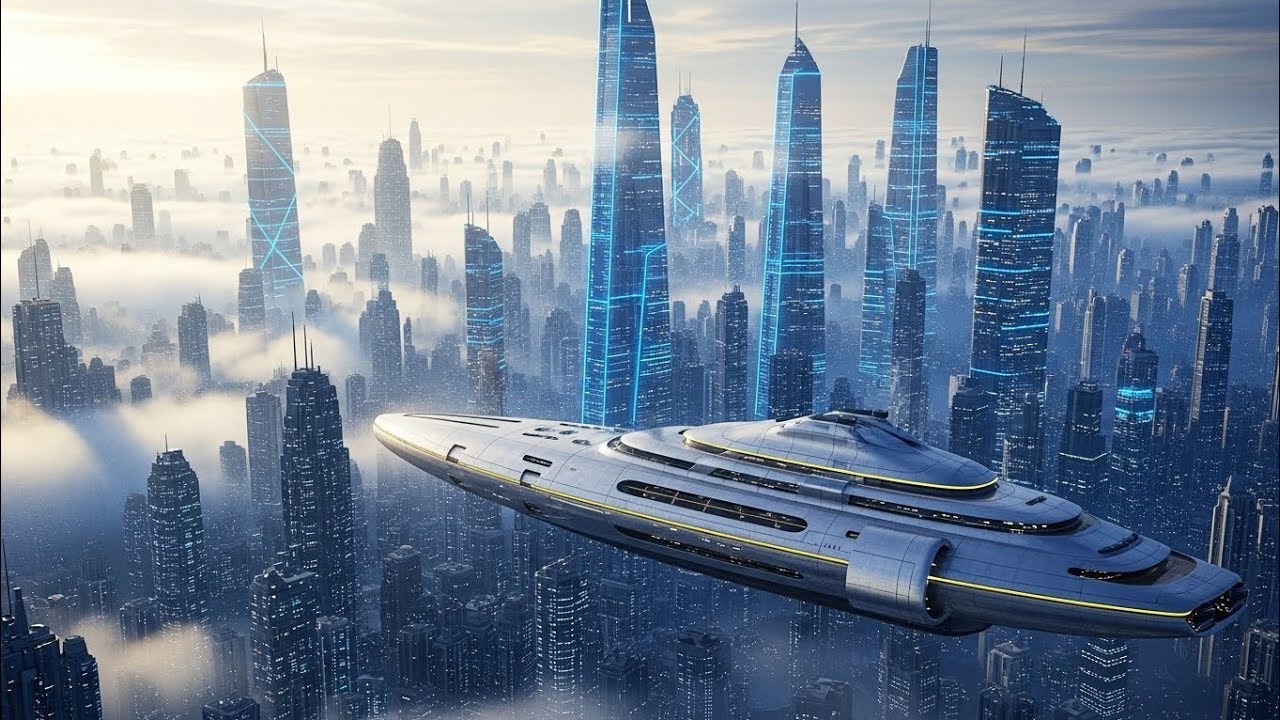 Life in The Year 2800 - Futuristic Cyberpunk City Ambience | Ultra HD