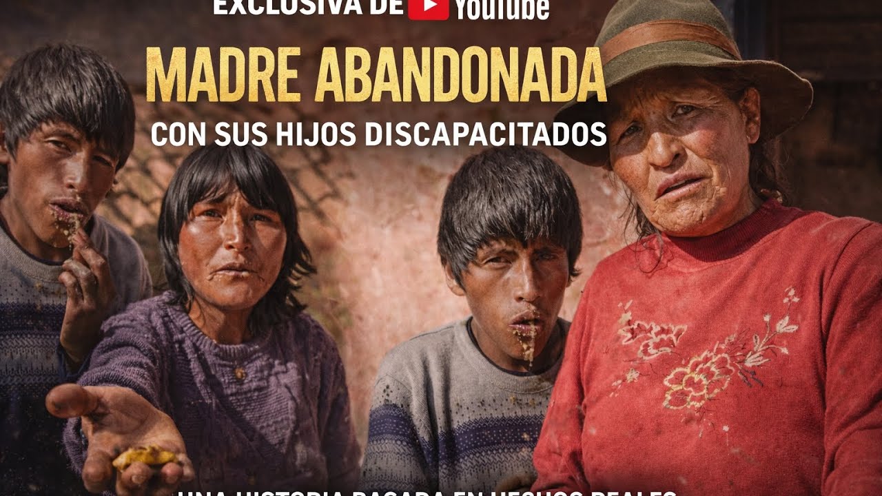Madre abandonada con sus hijos con discapacidad 😭. Caso estremo 