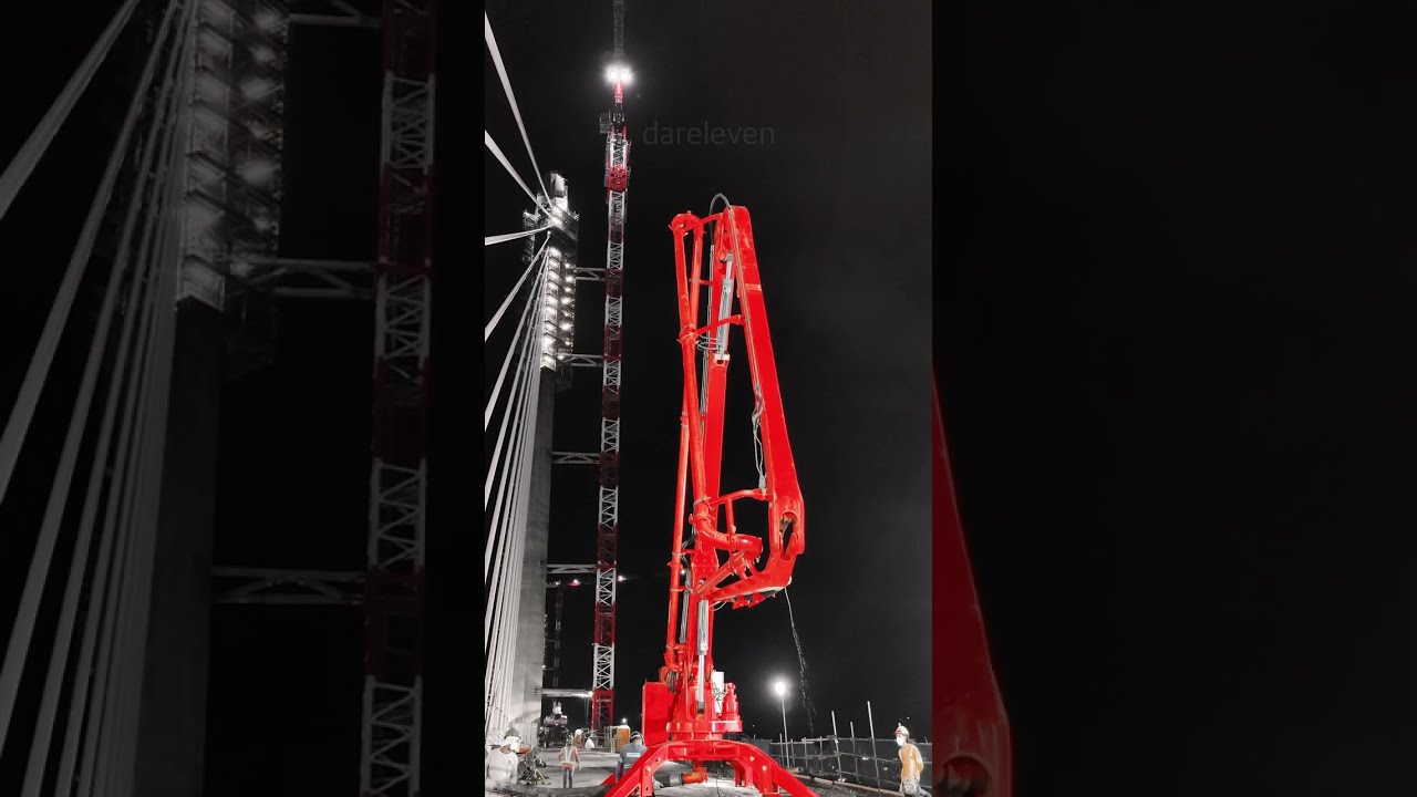 Spider Concrete Placing Boom #shorts