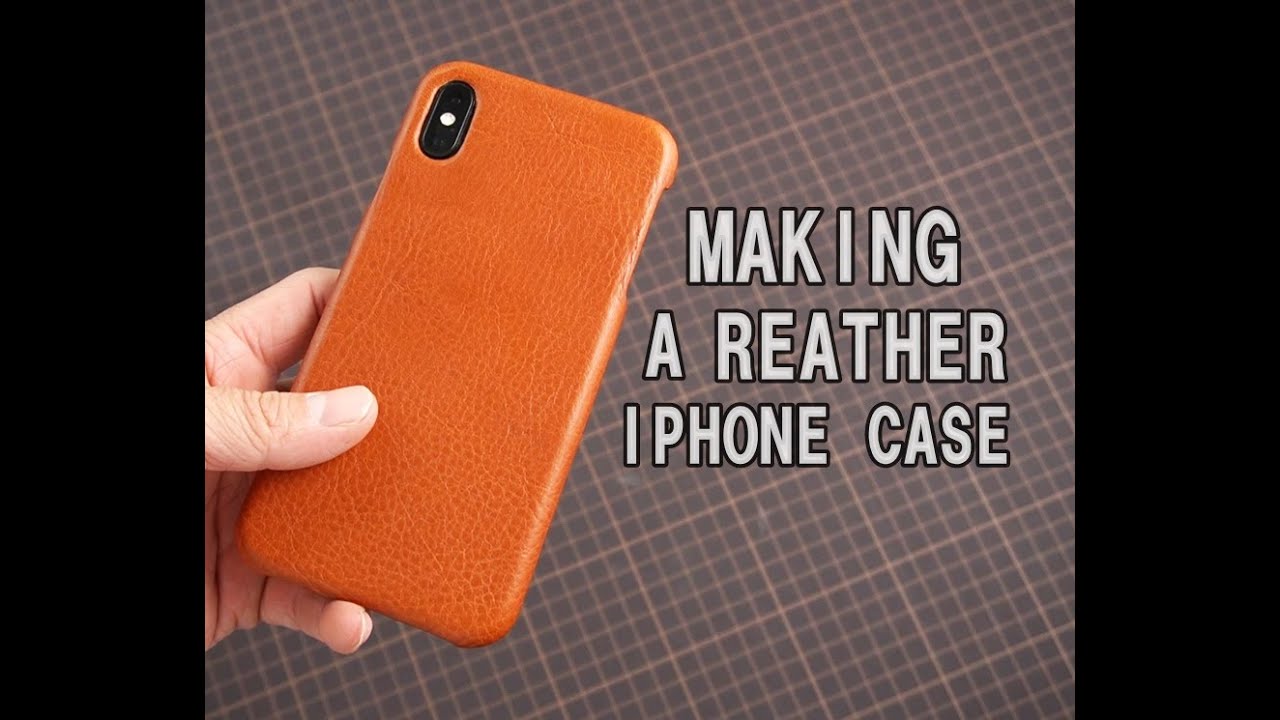 【レザークラフト】iPhoneケースの作り方～【Leather craft】Making a Leather iphone cases