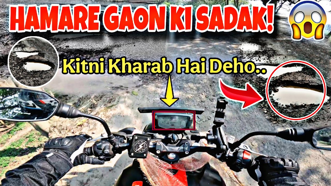 Haddi Tod Rasta!  Hamare Gaon ki Sadak ya Maut ka Kuan?  || Rider Sonu Vlogs #rider#vlog 