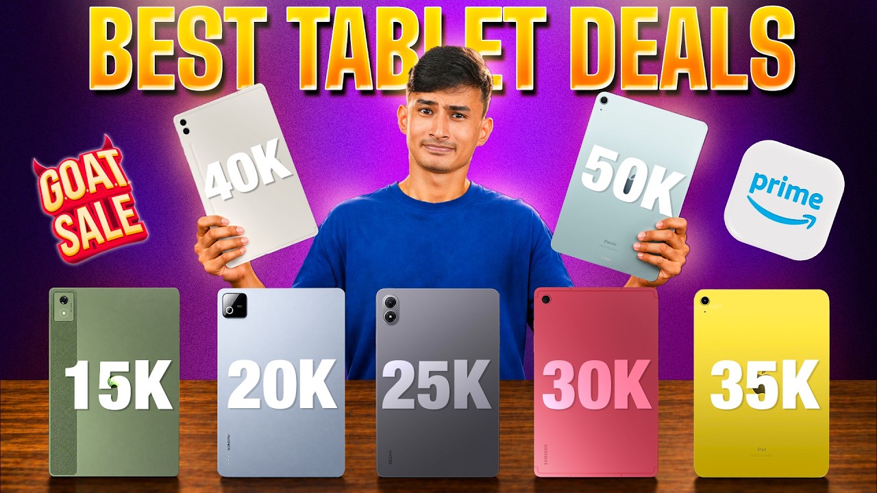 Best Tablet Deals 🔥 Flipkart GOAT Sale & Amazon Prime Day Sale 2026!