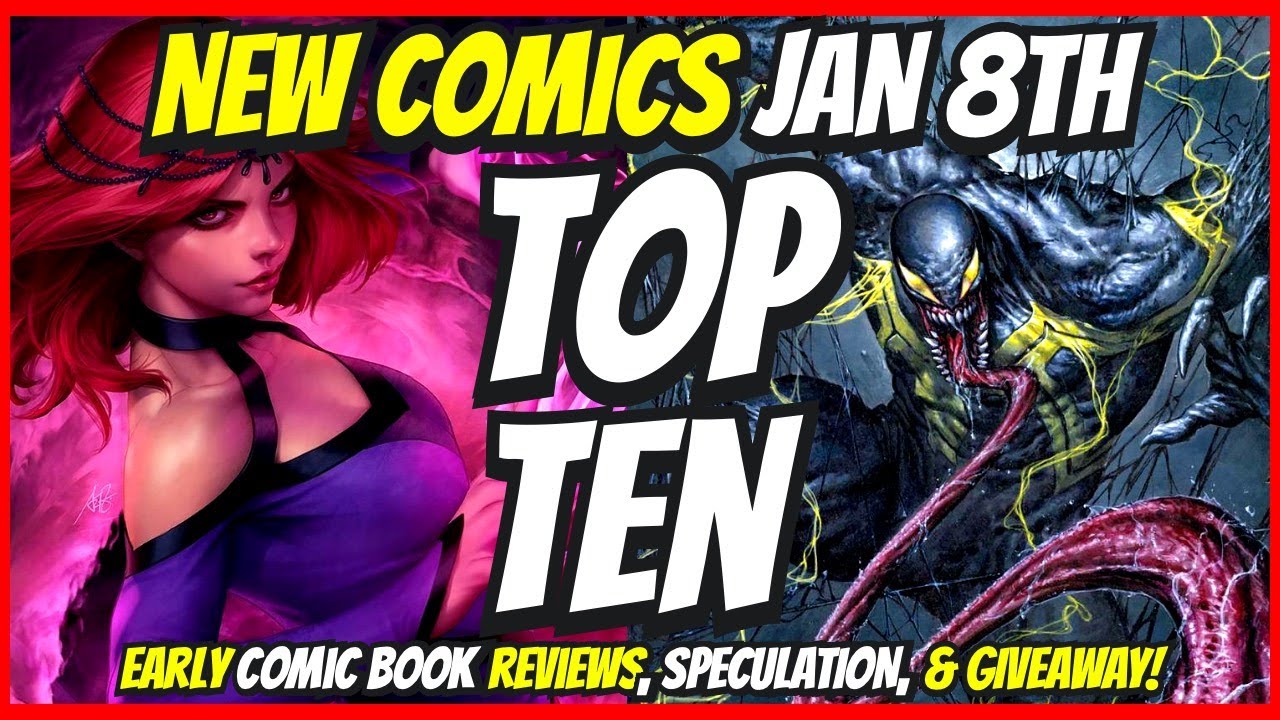Top 10 New Comic Books January 8th 2025 🔥 Reviews, Covers, & Giveaway 🔥 Best NCBD Vids On YouTube