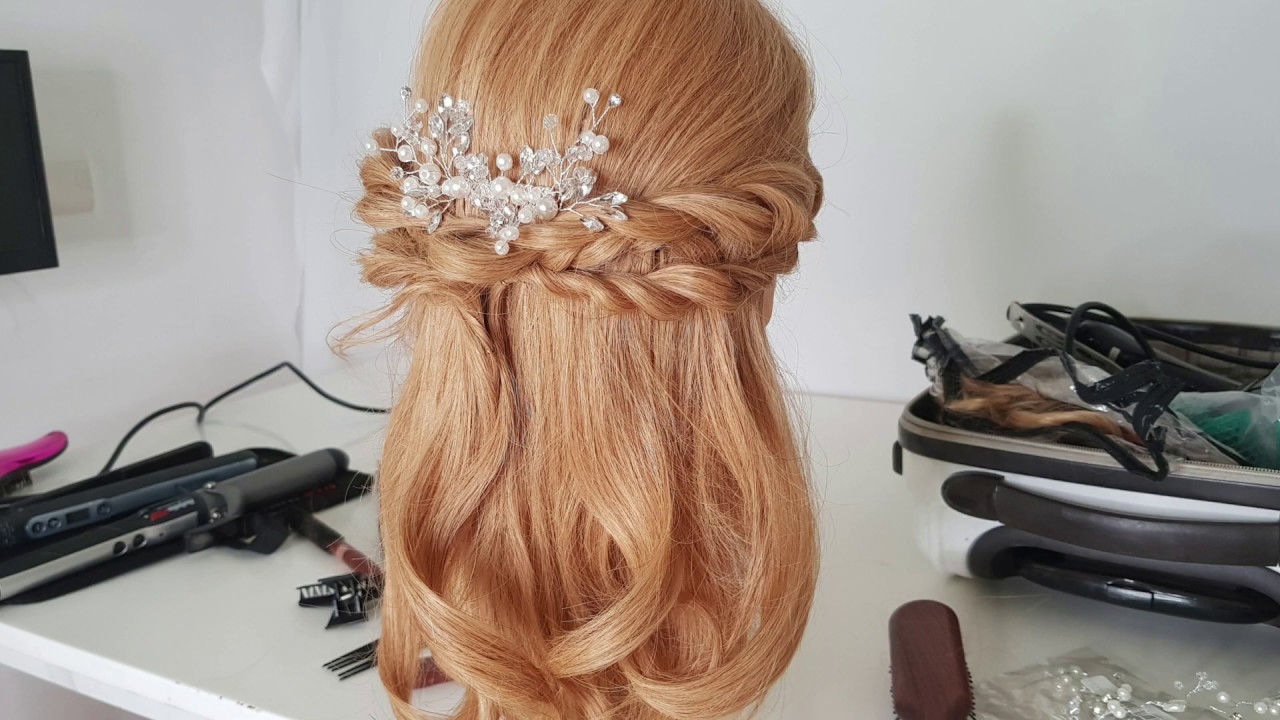 Tutorial completo Acconciatura semiraccolta con torchon laterali. Perfetta per la sposa!