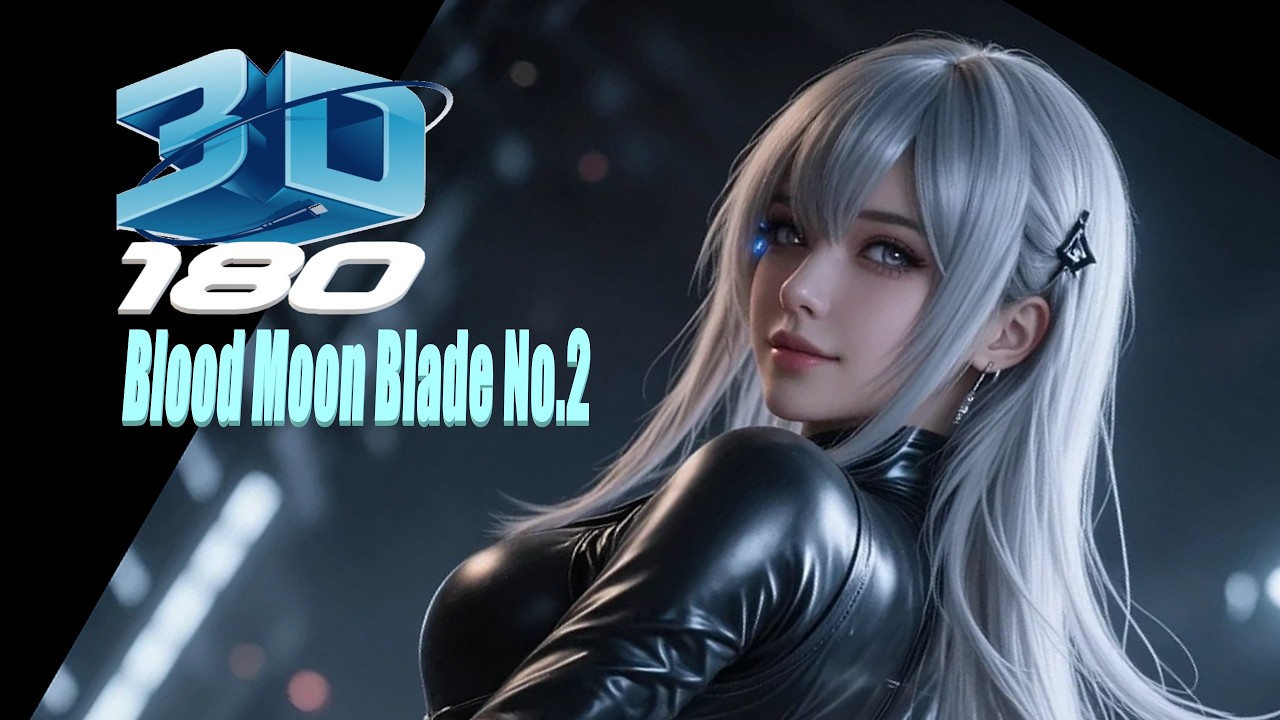 3D VR180 Ai Girls, Song - Blood Moon Blade No.2, Ai Art, Aiビデオ, Ai音楽, Ai芸術