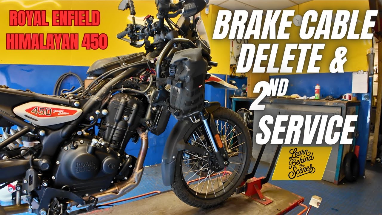 Royal Enfield Himalayan 450 | Second Service + Brake Cable Delete Mod