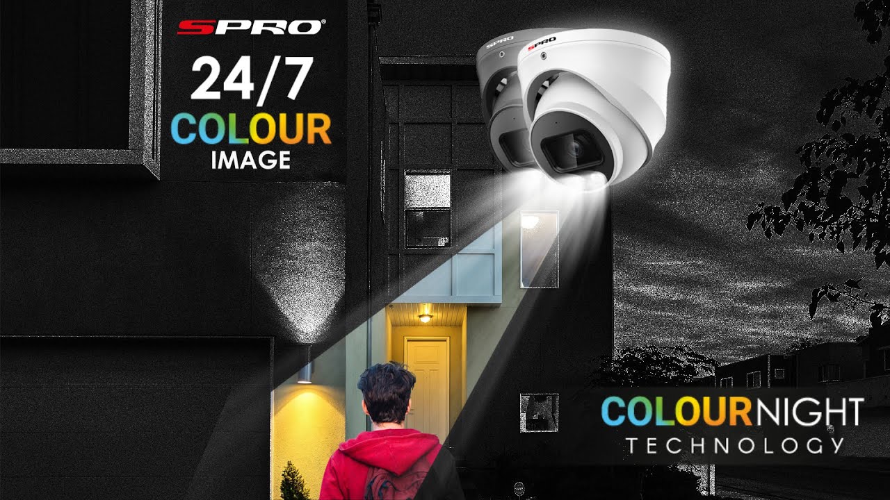 SPRO CCTV - 5MP Colour Night Turret Camera (DHD50/28LG/40M-4-M)