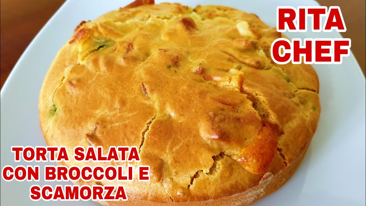 TORTA SALATA con BROCCOLI e SCAMORZA🥦RITA CHEF | Sfiziosa e semplice da preparare.