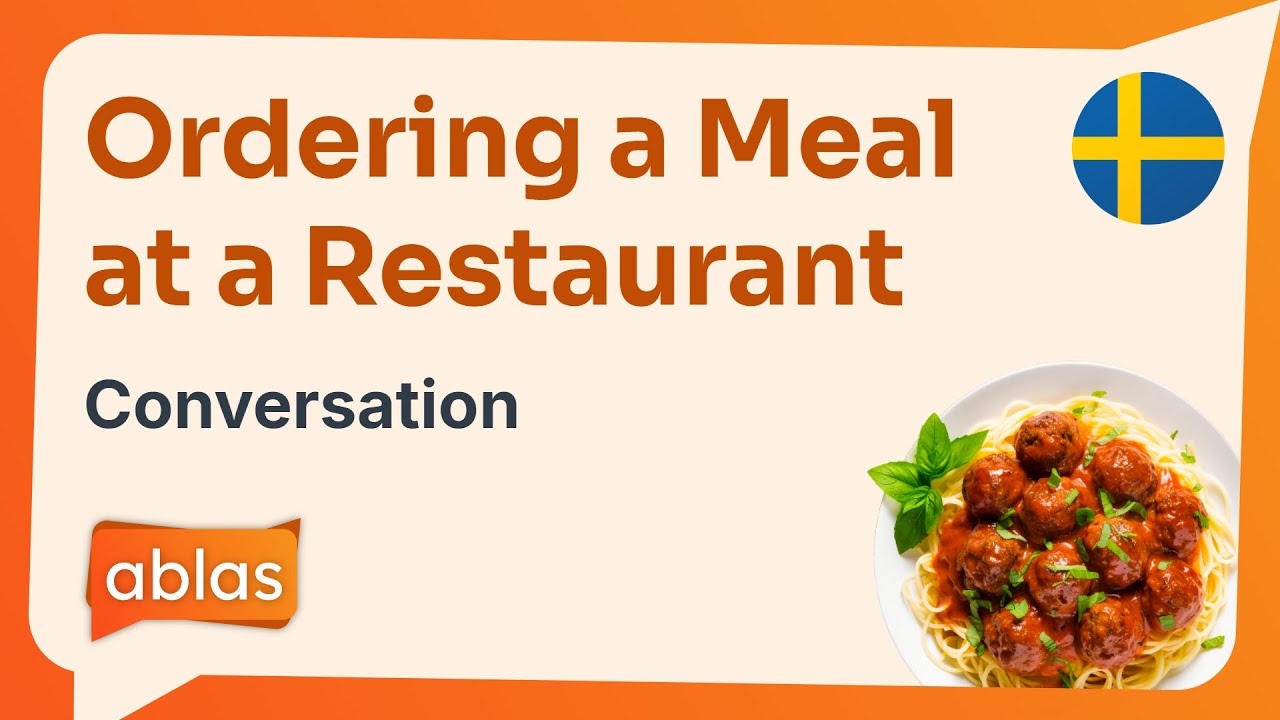 Ordering a Meal at a Restaurant | Swedish Conversation with English Translation