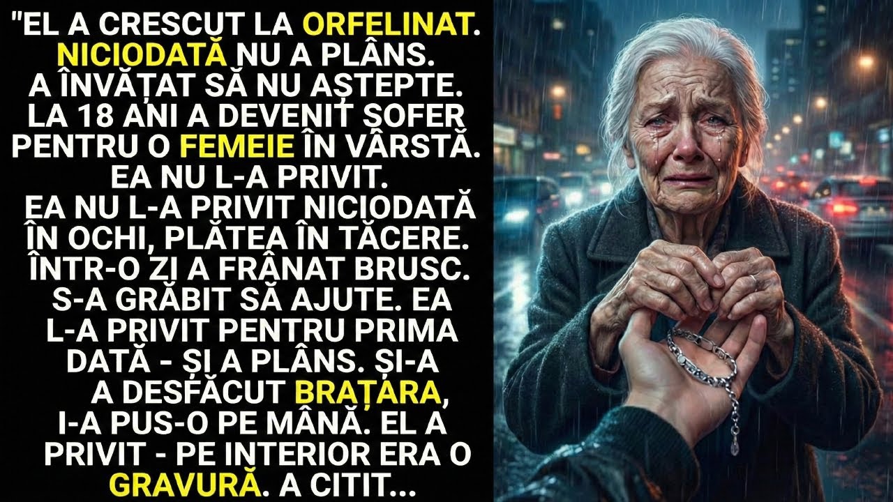 „Pasagera în vârstă a tăcut timp de 3 luni. Apoi și-a scos brățara și i-a pus-o lui pe mână
