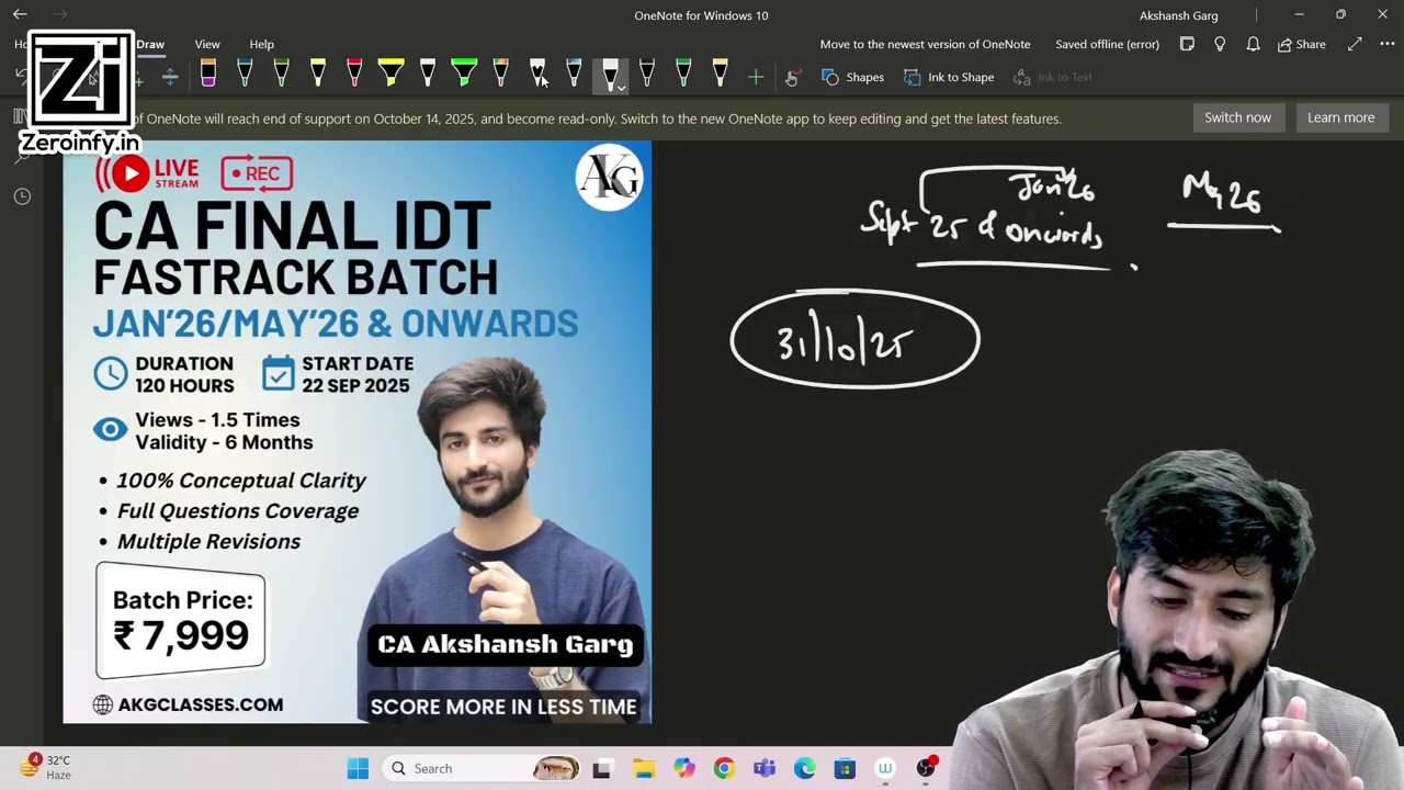 CA FINAL IDT FAST TRACK | BACTH DETAILS | CA AKSHANSH GARG