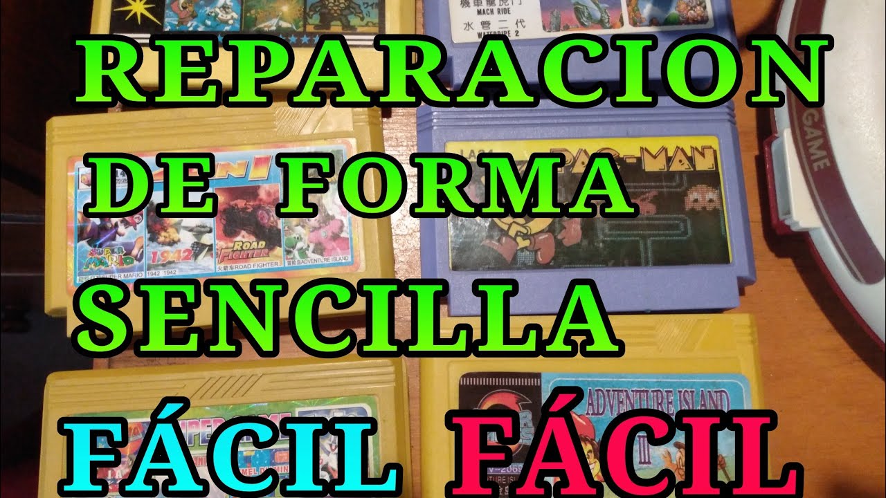 cómo reparar los cartuchos de juegos de forma fácil y sencilla