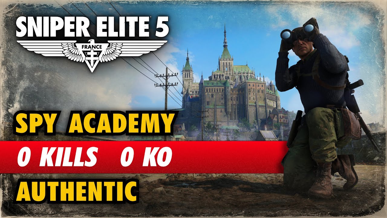 Sniper Elite 5: Spy Academy - Ghost, 0 Kills, No KO, Authentic