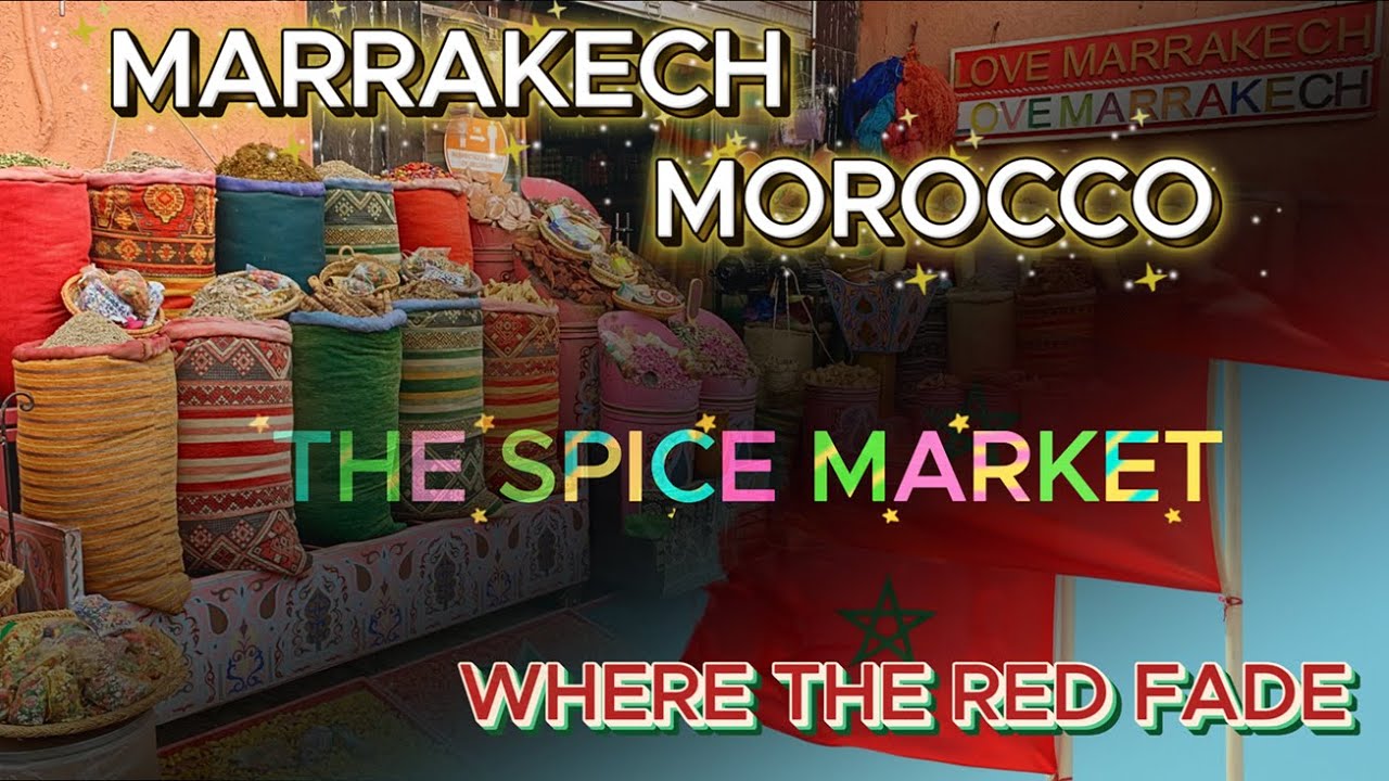 MARRAKECH, MOROCCO: The SPICE MARKET Shaped by the SAHARA | Protanopia Simulation